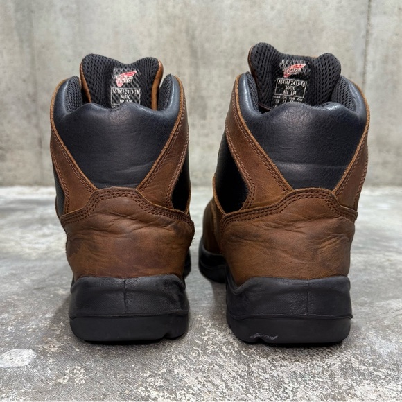 Red Wing Leather Metguard Work Boots Industrial Safety Toe - Picture 7 of 10